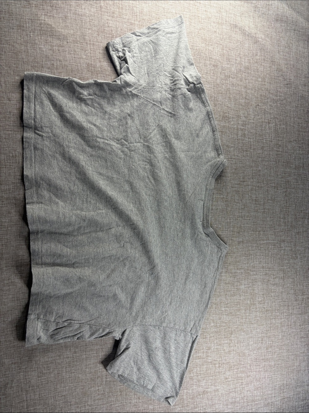 Essentials Women’s Cropped Tee - Heather Gray | size L - Picture 5 of 5